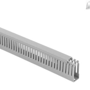 Mutlusan 25X60 Kablo Kanalı Delikli GRİ 2M